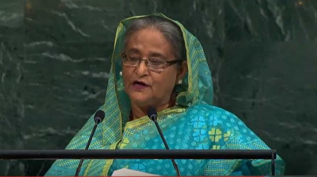 hasina in UN